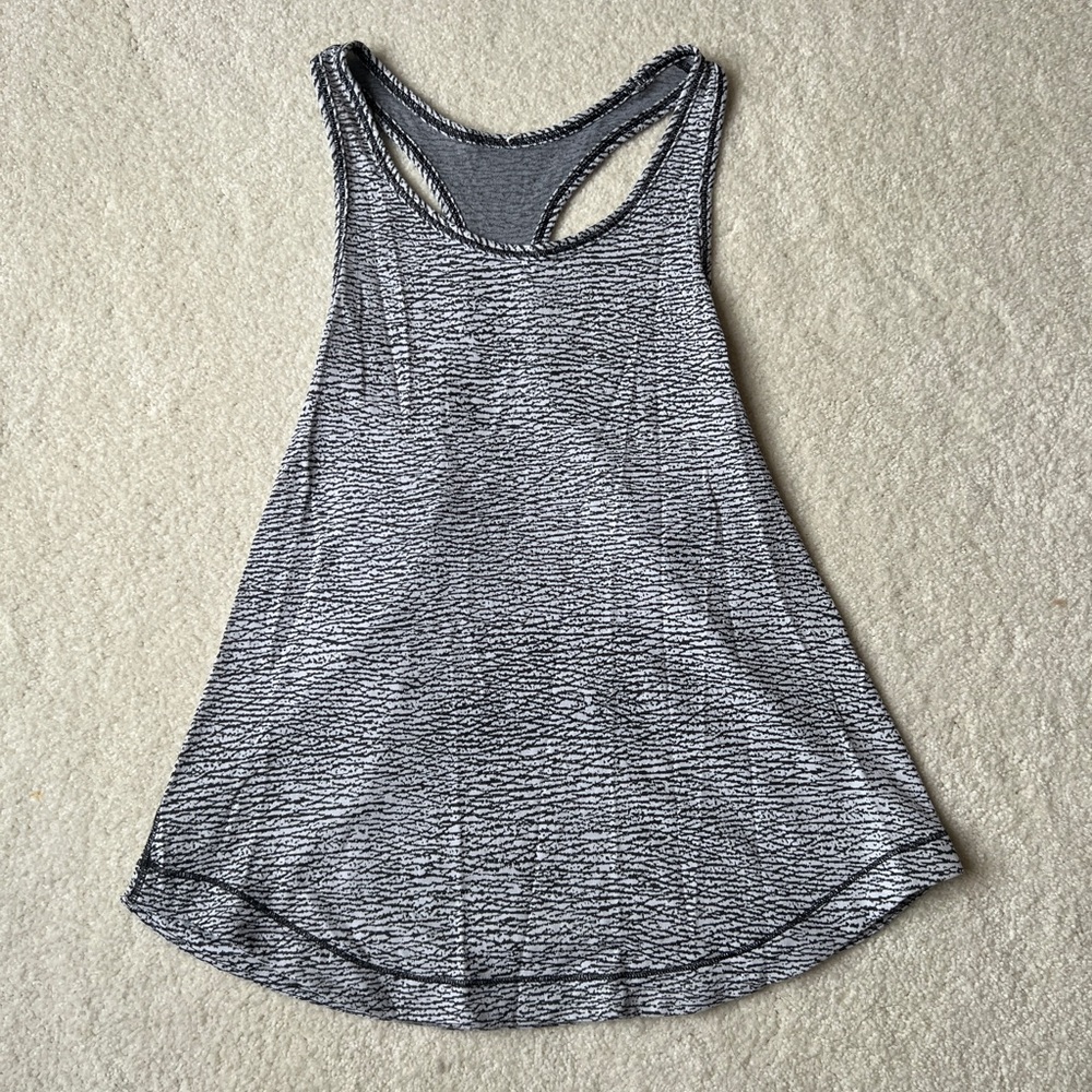 lululemon athletica Black & White Racerback Tank